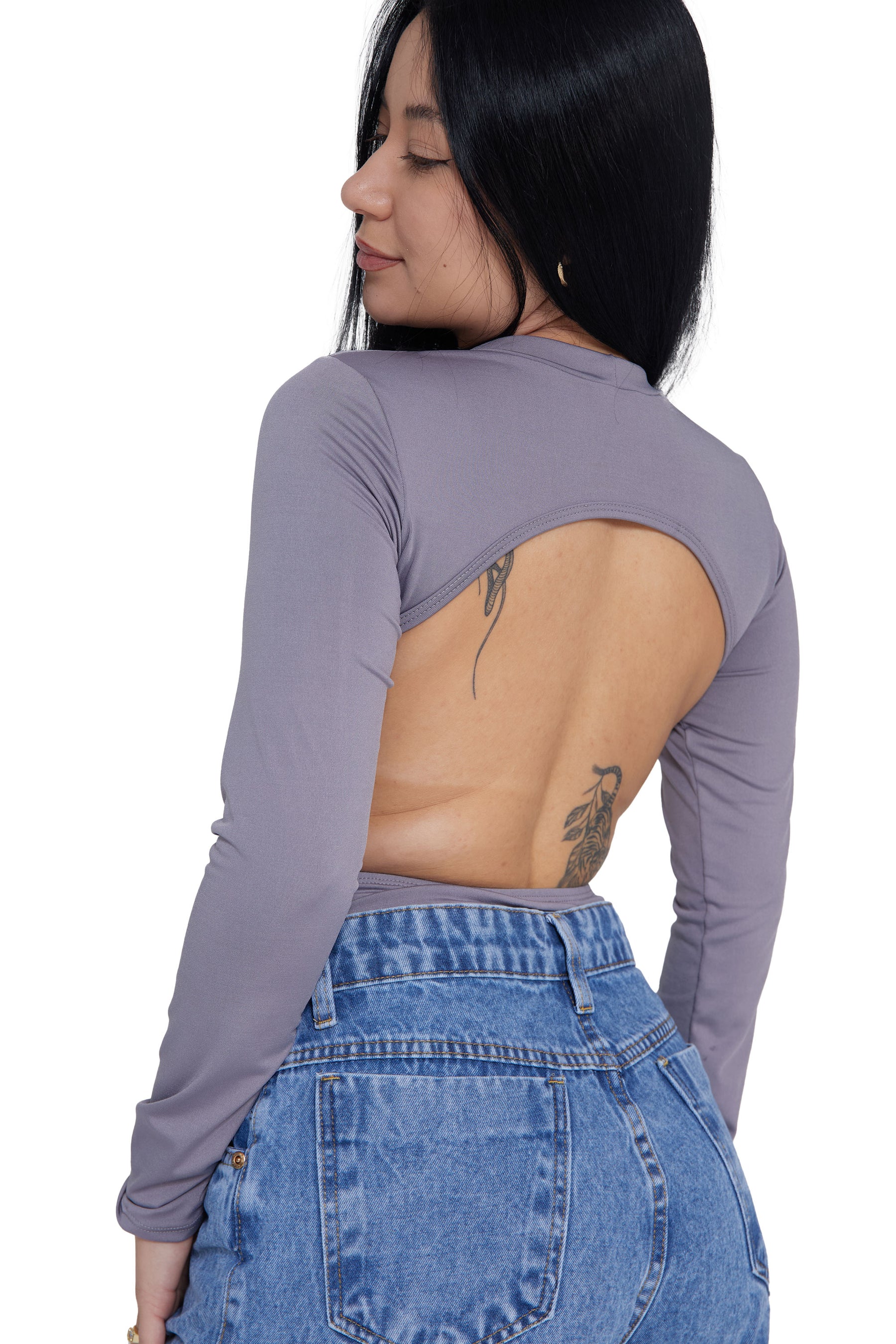 BODY COSTAS ABERTA MANGA LONGA