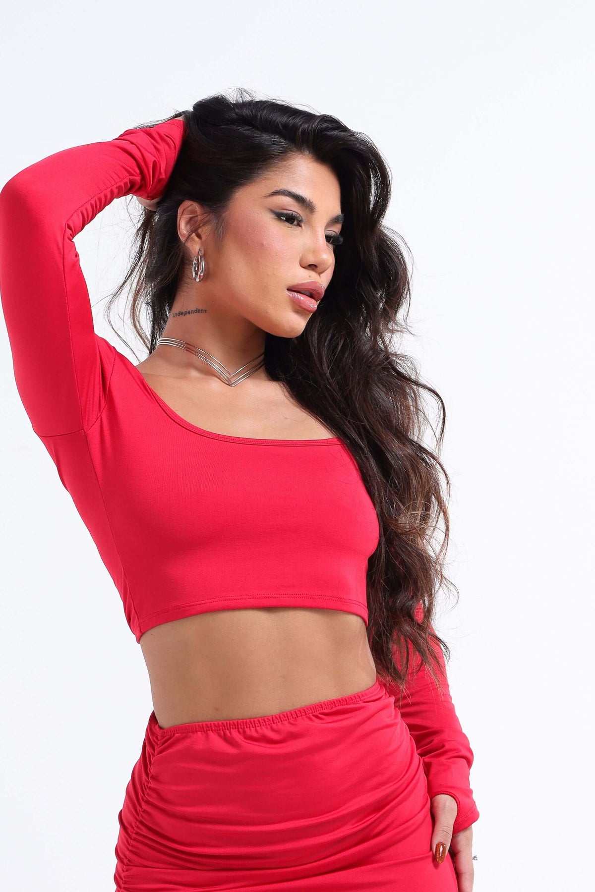 CROPPED MANGA LONGA