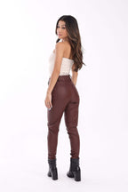 CALÇA COURO SKINNY