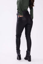 CALÇA COURO SKINNY