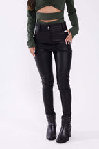 CALÇA COURO SKINNY