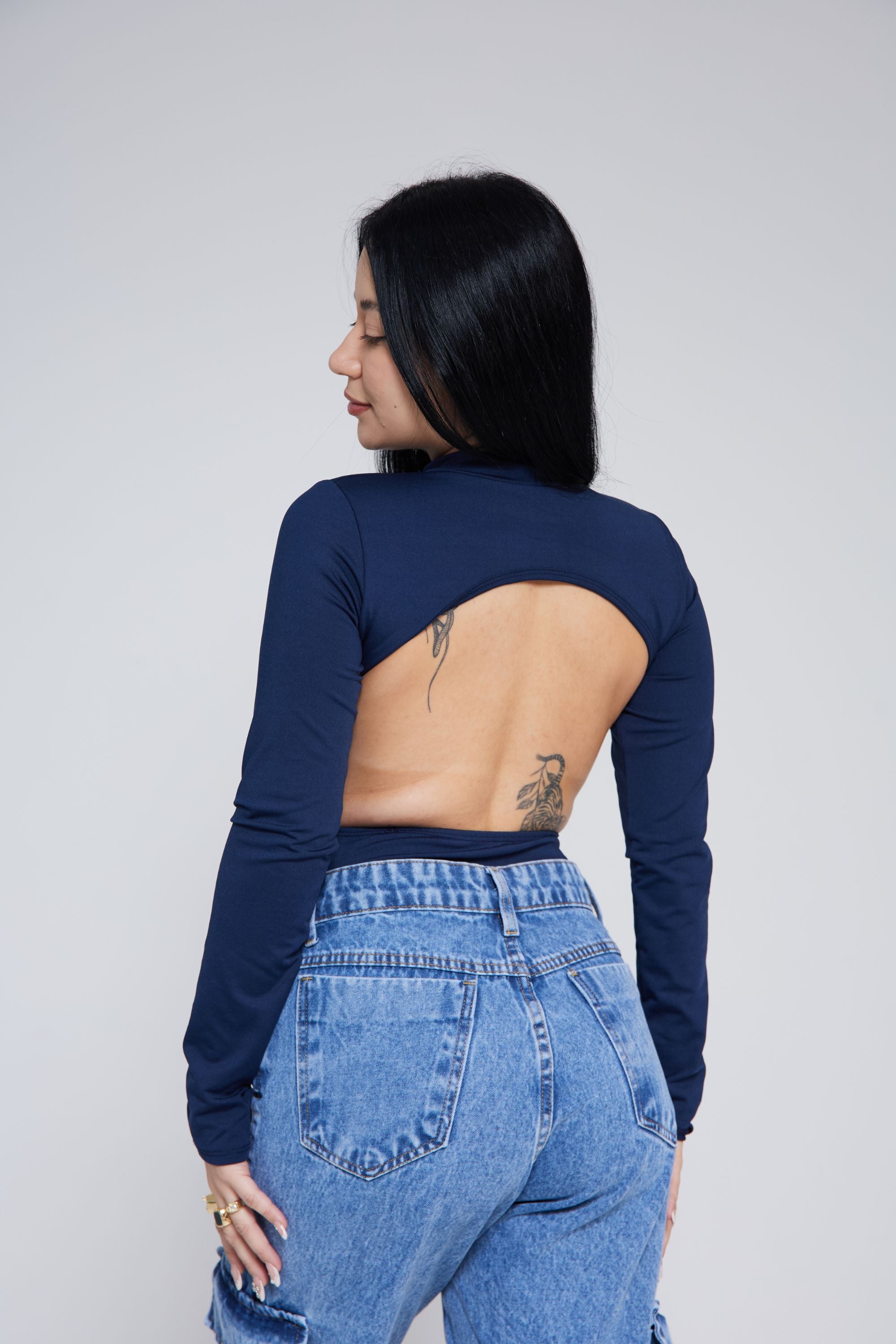 BODY COSTAS ABERTA MANGA LONGA