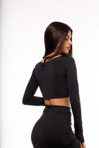 CROPPED MANGA LONGA