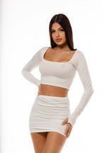 CROPPED MANGA LONGA
